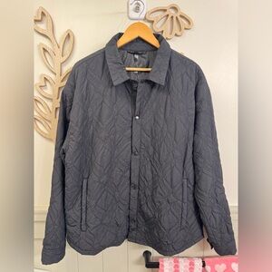 Men's Fabletics Quilted Jacket - Black size XL